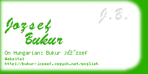 jozsef bukur business card
